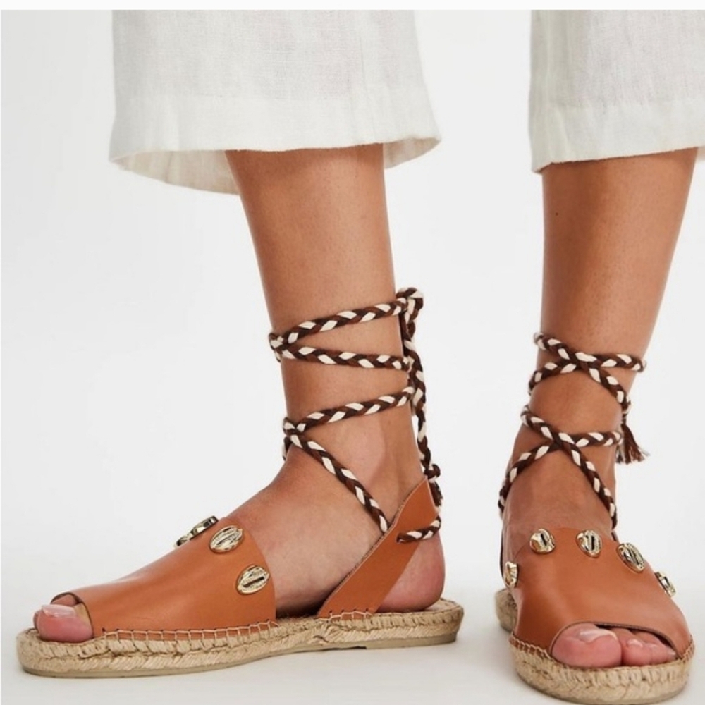 Free People Wander Wrap Espadrilles Women's Sandals. Sz 8 NWOT